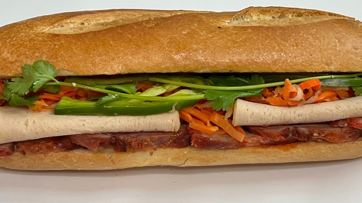 16. Char Siu & Meatloaf Baguette.