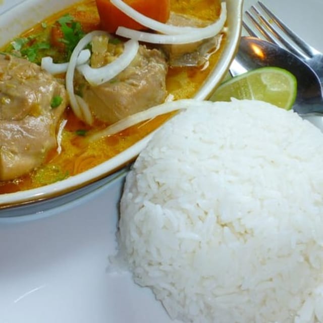 Curry Chicken with Rice.