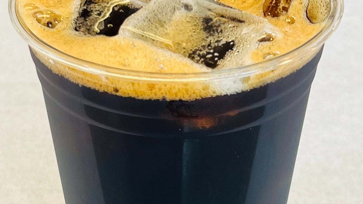 Iced Black Coffee.