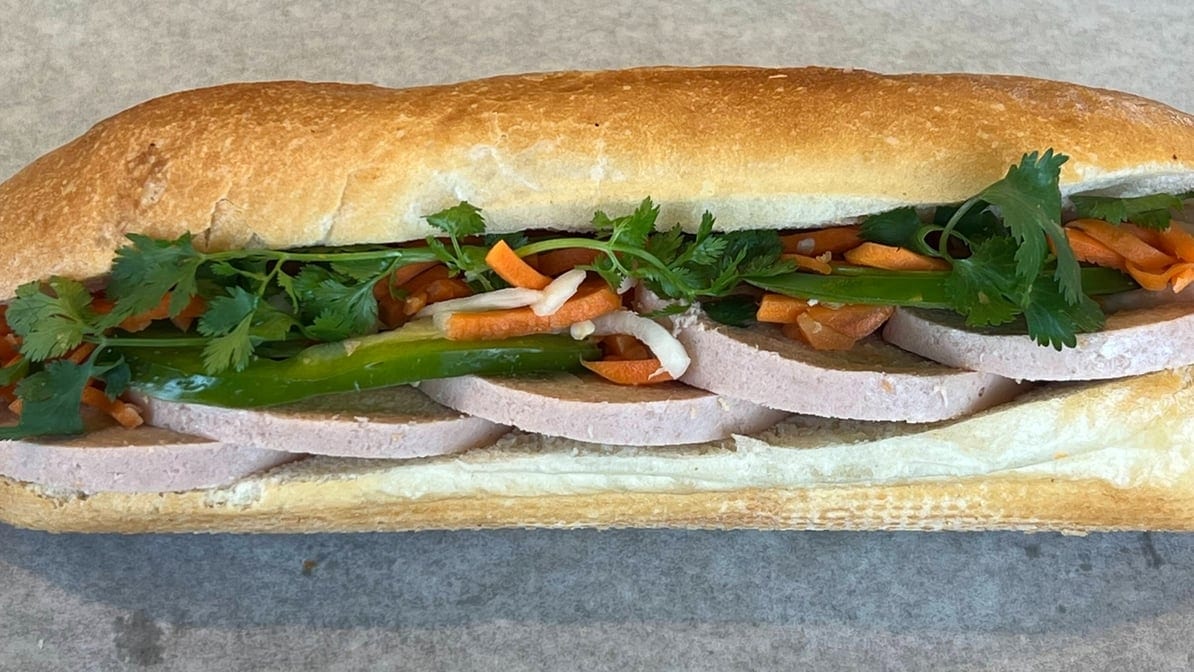 6. Vegetarian Ham Baguette.