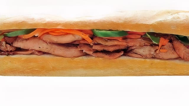 B2 BBQ Pork Baguette.
