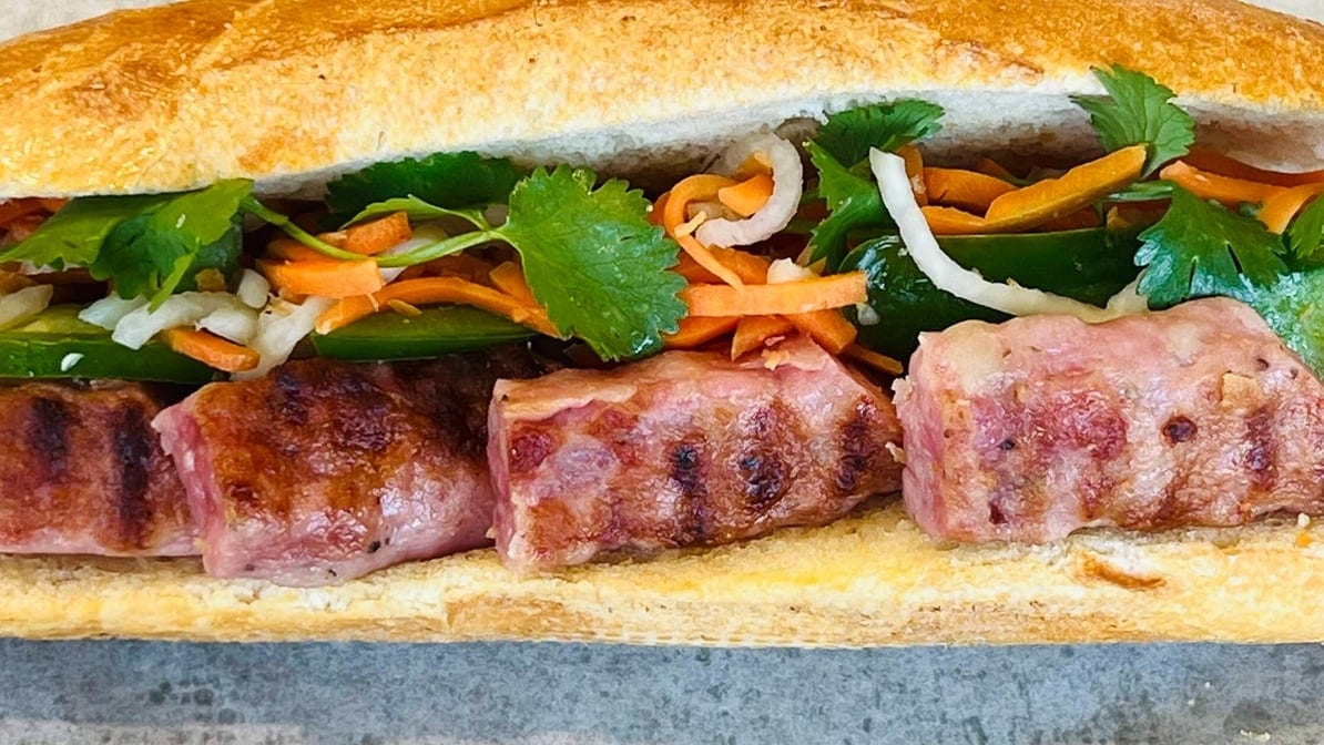 BBQ Meatloaf Baguette.