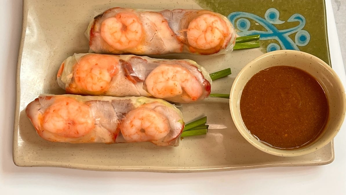 Char Siu Spring Roll.