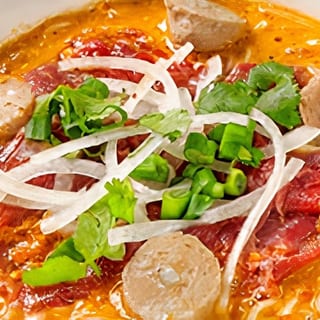 24. Satay Beef and Beef Ball Noodle Soup