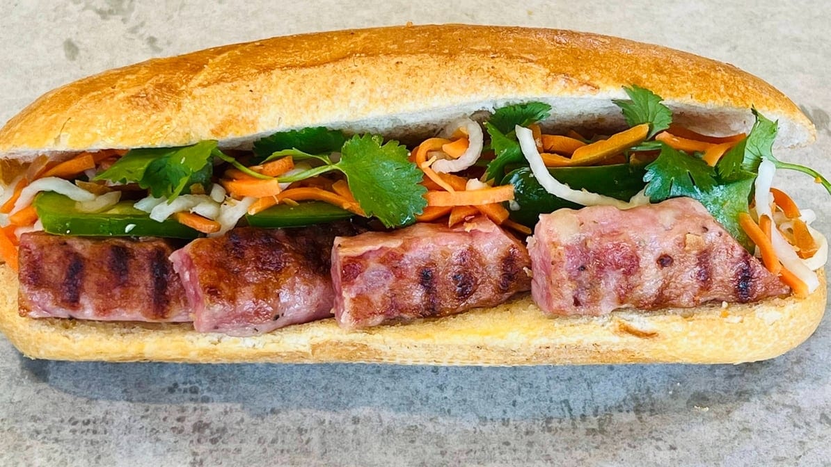7. BBQ Meatloaf Baguette.