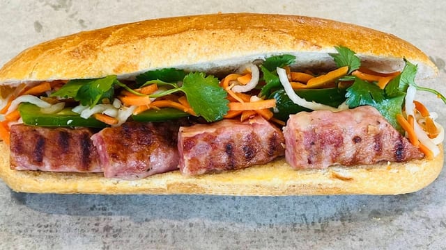 7. BBQ Meatloaf Baguette.