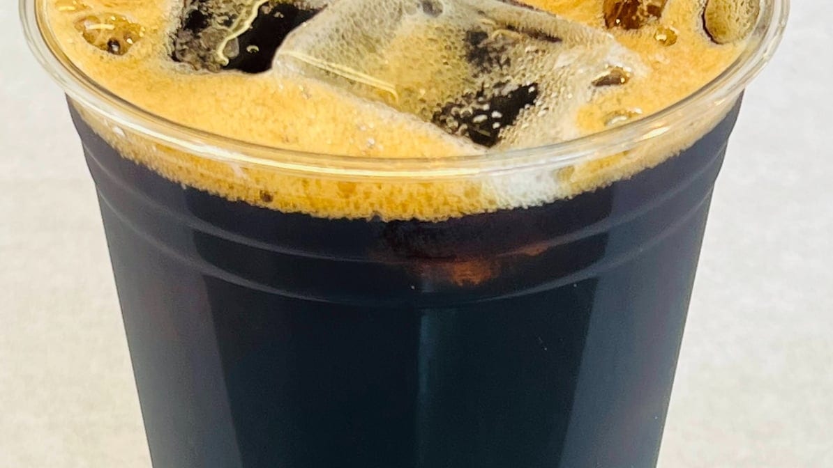 Iced Black Coffee.