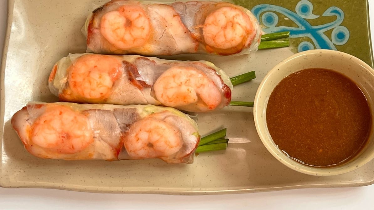 Char Siu Spring Roll.