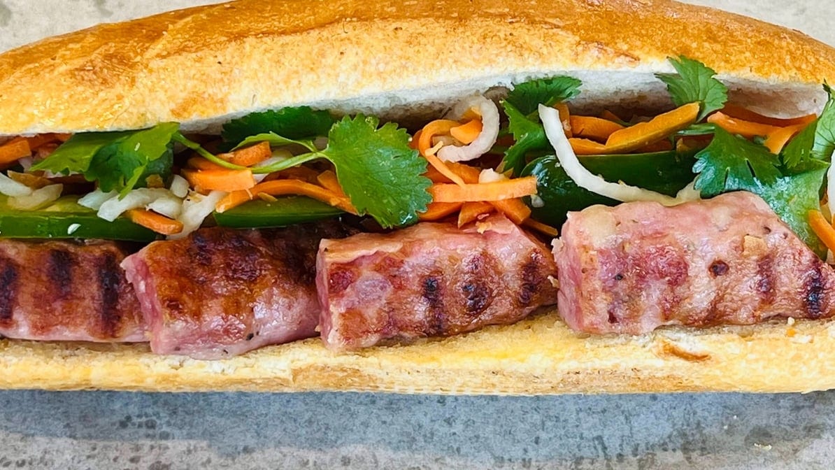 7. BBQ Meatloaf Baguette.