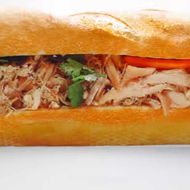B4 Shredded Chicken Baguette.