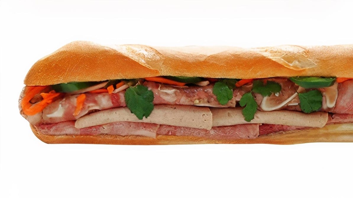 2. Ham, Meatloaf & Headcheese Baguette.