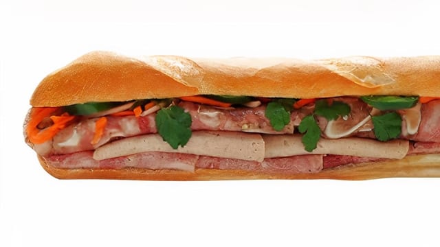 2. Ham, Meatloaf & Headcheese Baguette.