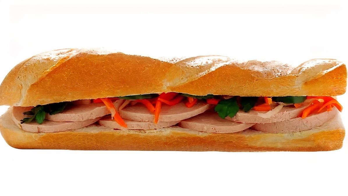 12. Vegetarian Ham Baguette.